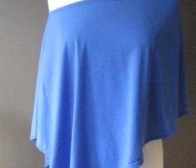 BLUE SILKY COTTON PONCHO